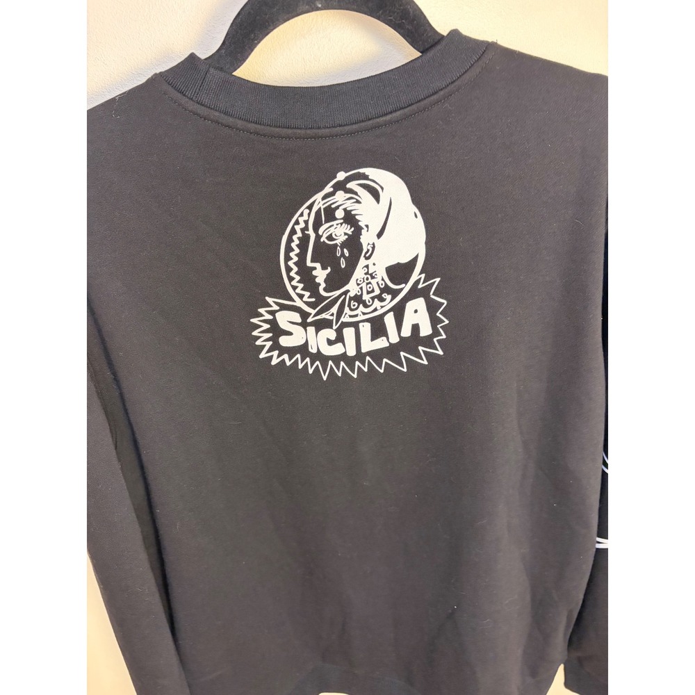 Dolce & Gabbana Sweatshirt Mens XXL Black Giuseppe Leone Photo Sicilia Graffiti - Picture 7 of 12